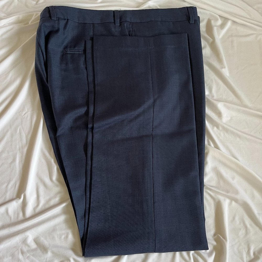 LIKE NEW - Tommy Hilfiger Wool Dress/Suit Pant Size 38 - Navy Blue